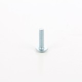 Surub pentru lemn, cu cap bombat combinat, amprenta cruce, din otel, zincat alb, 4 x 16 mm