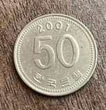C50 - Moneda foarte veche - Coreea de Sud - 50 won - 2001