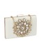 Geanta clutch din catifea bej B18110 05