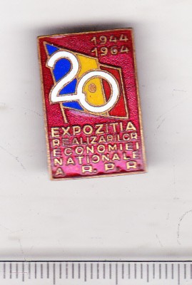 bnk ins Insigna Expozitia realizarilor economiei nationale RPR 1964 foto