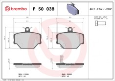 BREMBO P 50 038 PRIME LINE set placute frana,frana disc