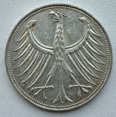 Moneda Germania - 5 Deutsche Mark 1965 - D foto