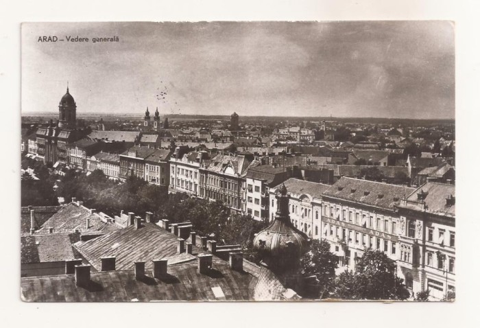 RF68 -Carte Postala- Arad, vedere generala, circulata 1959