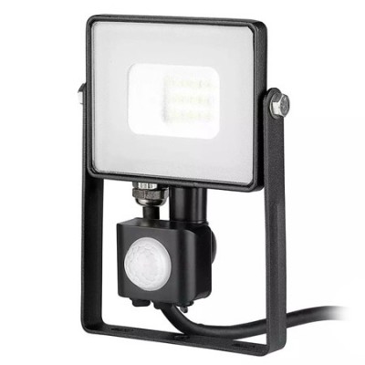 Reflector cu LED, 10 W, 800 lm, 4000 K, aluminiu, Negru foto