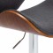 Scaun de bar, gri, material textil - 4