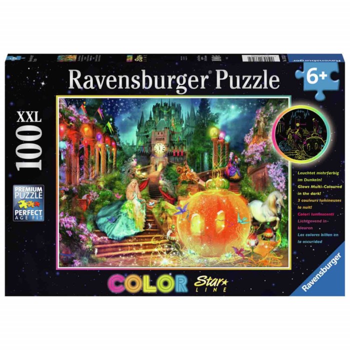 Puzzle cenusareasa si dovleacul fermecat 100 piese starline lumineaza in
