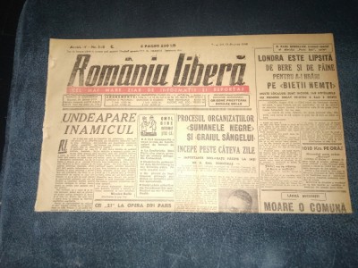 ZIAR ROMANIA LIBERA 17 AUGUST 1946 foto
