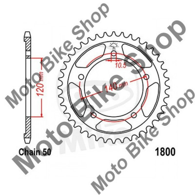 MBS Pinion spate 40Z 530 Suzuki GSF 1250 SA Bandit ABS K7 CH1131 2007-2014, Cod Produs: 7270317MA foto