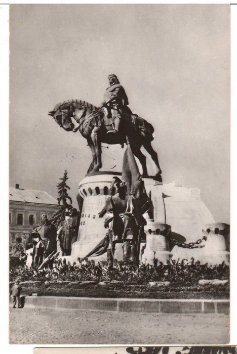 CPIB 15861 CARTE POSTALA - CLUJ. STATUIA LUI MATEI CORVIN, RPR