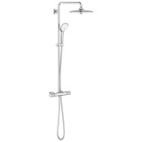 Sistem de dus fix si mobil, cu baterie termostatata, crom, Grohe Euphoria New 260
