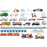 Stickere Mijloace de Transport - 60x90 cm