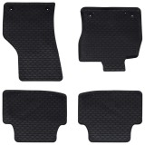vidaXL Covor pentru mașină 4 pcs Negru Cauciuc 42029071