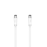 Cablu antena coaxial Hama 205051, mufa tata - mama, 20 m, 90dB, alb