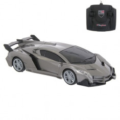 Masinuta sport de jucarie cu telecomanda,model lamborghini, gri, 26&amp;amp;#215;10.5&amp;amp;#215;11 cm foto