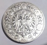 Austria 5 Coroane 1900, Argint, VF++, Moneda Krone/Korona