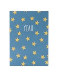 Felicitare 'Yeah' cu model de stele