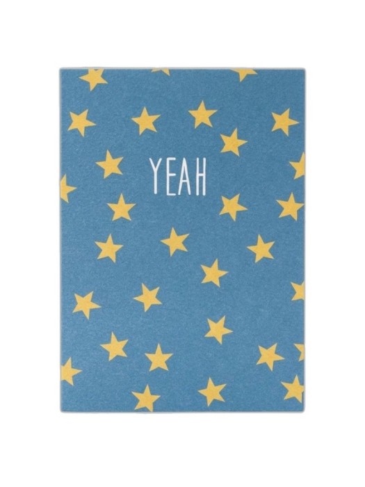 Felicitare 'Yeah' cu model de stele