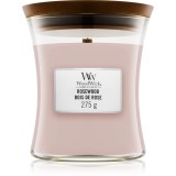 Woodwick Rosewood lum&acirc;nare parfumată cu fitil din lemn 275 g