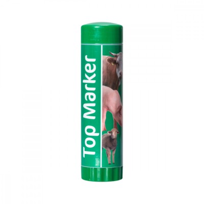 Creion verde pentru marcarea animalelor pe termen scurt, TopMarker, 60&amp;nbsp;ml foto