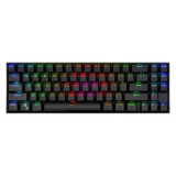 Tastatura gaming wireless si cu fir Redragon Deimos neagra iluminare RGB switch-uri rosii