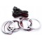 Kit Angel Eyes LED COTTON pentru BMW E46 Coupe/Cabrio cu Facelift (2003 - 2006), far cu lupa 4X106mm