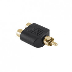 ADAPTOR RCA TATA-2RCA MAMA GOLD foto