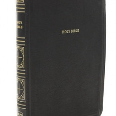 Nkjv, Thinline Bible, Giant Print, Leathersoft, Black, Thumb Indexed, Red Letter Edition, Comfort Print: Holy Bible, New King James Version