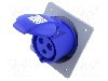 Conector alimentare AC, IEC 60309, IP44, 32A, 250V AC, 3 pini, AMPHENOL - 2CMA193266R1000