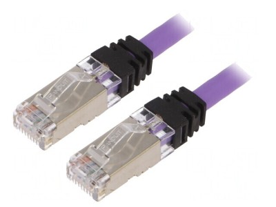 Patch Cord S/FTP 10Gig LSZH Violet 3m foto