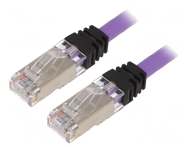 Patch Cord S/FTP 10Gig LSZH Violet 3m