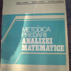 Metodica predarii analizei matematice- Catana