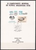 Argentina 1978 - Cupa Mondială de fotbal -Argentina, Finala Mare, carton special, Nestampilat