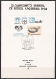Argentina 1978 - Cupa Mondială de fotbal -Argentina, Finala Mare, carton special