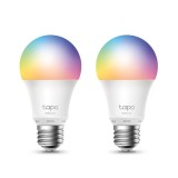 BEC LED wireless TP-LINK, 800lm, 8.7W, E27, intens reglabila, ctr prin smartph.cu apl.Tapo, ajustare auto a luminii in fct. de mom zilei- diferite cul