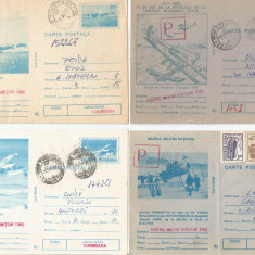 România, lot 4 cărţi poştale circulate, aerofilatelie 9