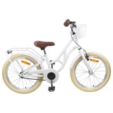 vidaXL Bicicletă pentru Copii 24 Inci pentru 8-12 ani Alb 42009699