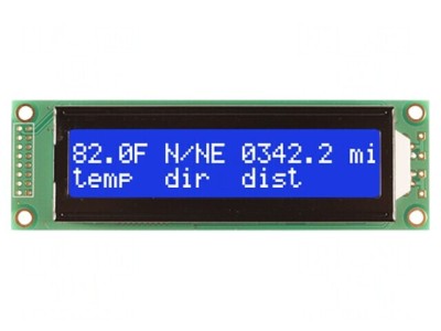 Afișaj LCD Alfanumeric 20x2 LED Albastru 5VDC foto