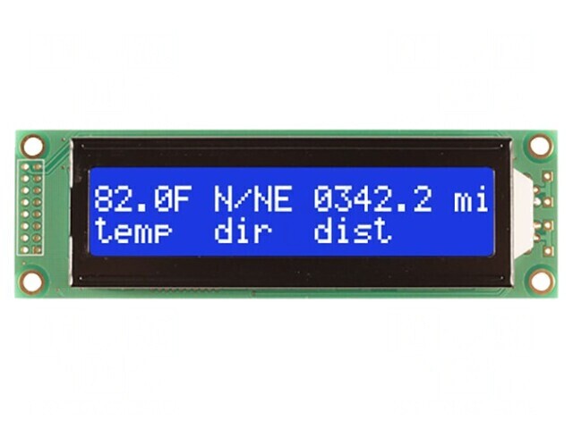 Afișaj LCD Alfanumeric 20x2 LED Albastru 5VDC