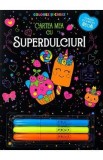 Carte de colorat cu carioci neon, 16 pagini, pentru copii, set creativ