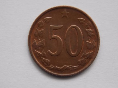 50 Hal&amp;eacute;řů 1964 CEHOSLOVACIA foto