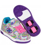 Role heelys dual up 33 gri mov curcubeu