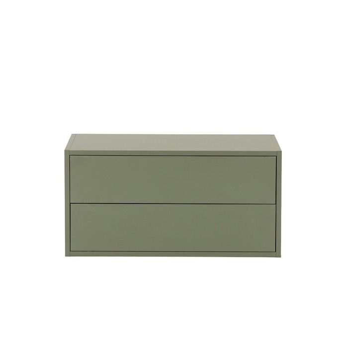 Boxie 2 fi&oacute;kos fali szekr&eacute;ny 40x80x37 cm z&ouml;ld