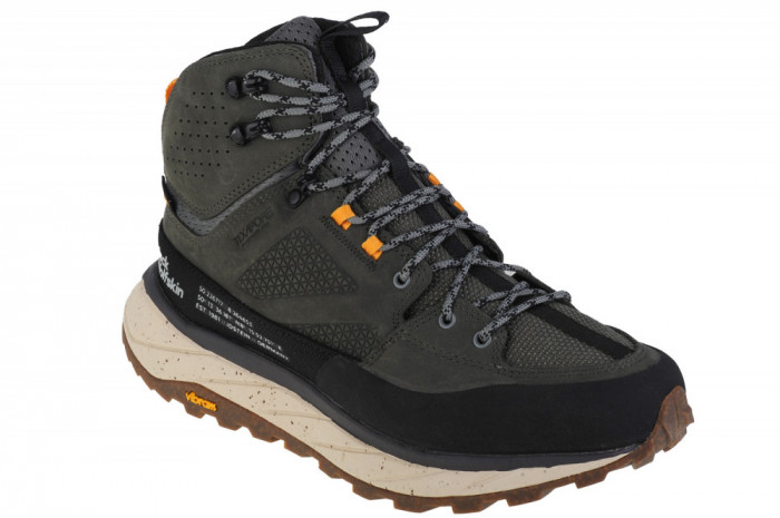 Pantofi de trekking Jack Wolfskin Terraquest Texapore Mid M 4056381-4143 verde