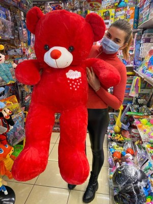 Urs rosu de plus mare Norisor 1,2m foto