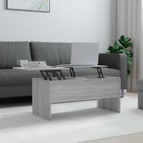 Cumpara ieftin Măsuță de cafea, gri sonoma, 102x50,5x46,5 cm, lemn prelucrat