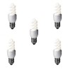 SET 3 becuri fluorescent Panasonic, soclu E27, putere 8W, forma spirala, lumina alb rece, alimentare 220 - 240 V, &quot;EFD8E65HD-5&quot; (timbru verde 1.35 lei
