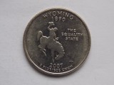 QUARTER DOLLAR 2007 USA-COMEMORATIVA-WYOMING