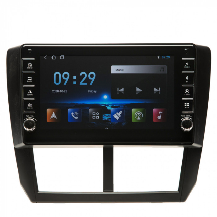 Navigatie Subaru Forester 2008-2012 si Impreza 2007-2013 AUTONAV Android GPS Dedicata, Model PRO Memorie 128GB Stocare, 6GB DDR3 RAM Butoane Laterale