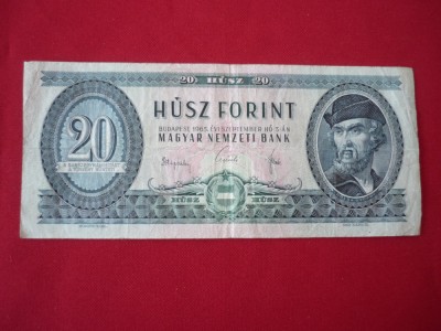 20 FORINT 1965 foto