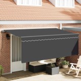 vidaXL Cortina Retractabilă Antracit 350 x 200 cm 3329660